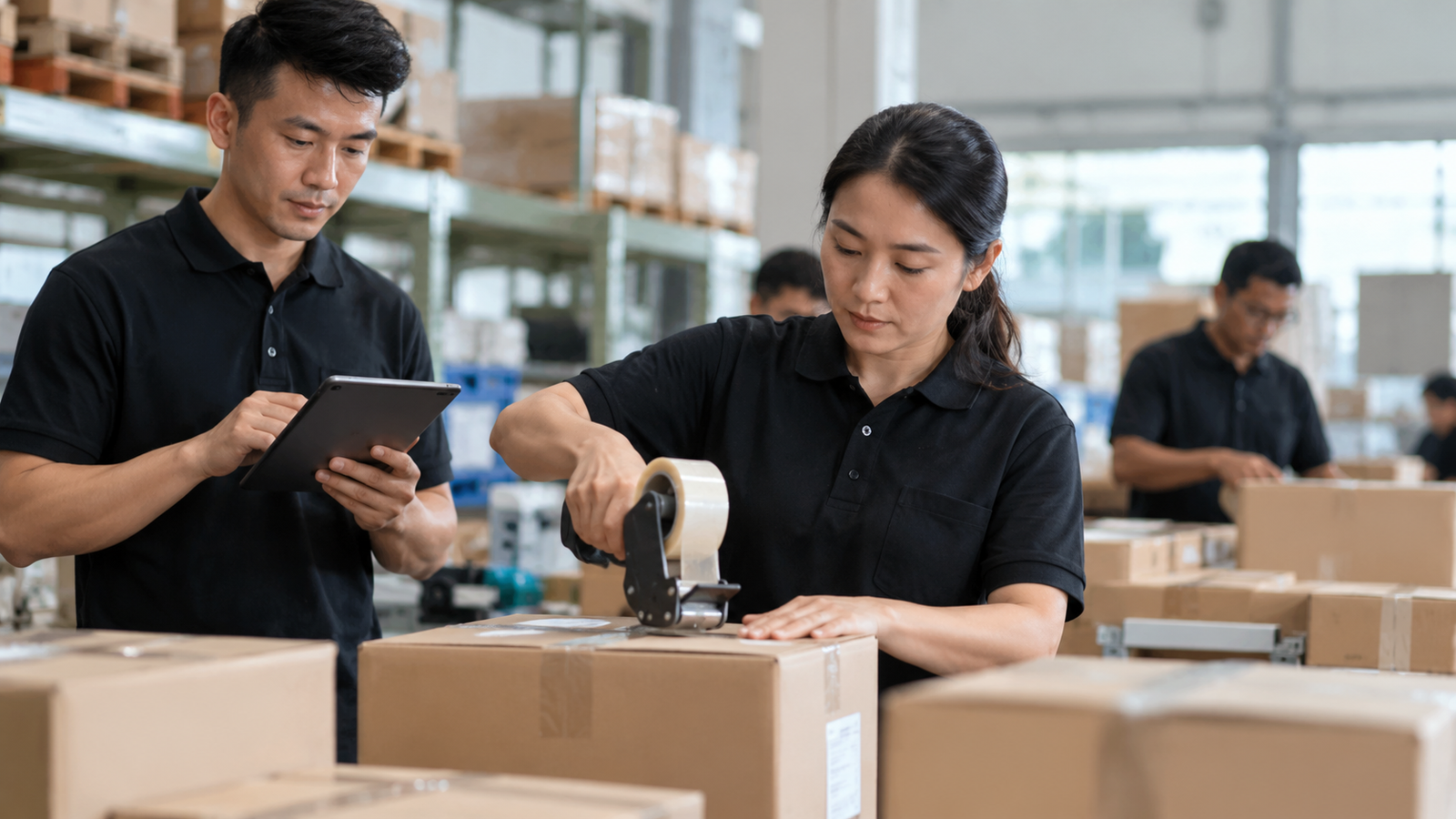 Production and order coordination in a warehouse